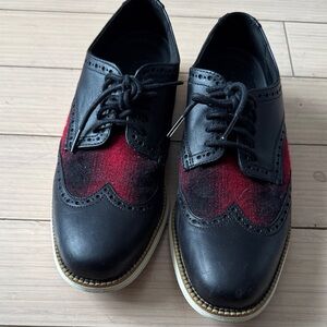 Cole Haan Black and Red Oxfords Men